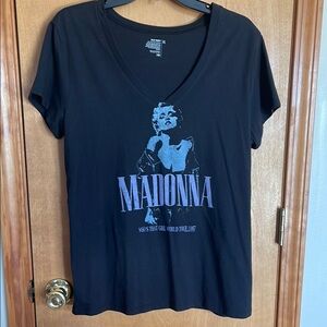 Madonna Black Graphic Women's Tee